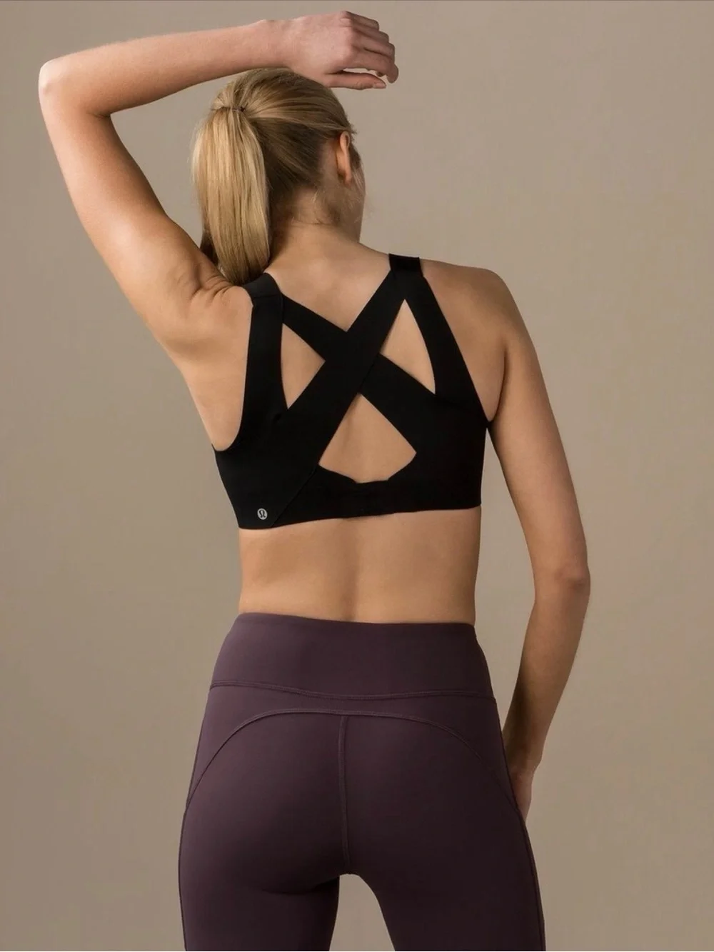 lululemon athletica Black Enlite Running Bra 36 B
